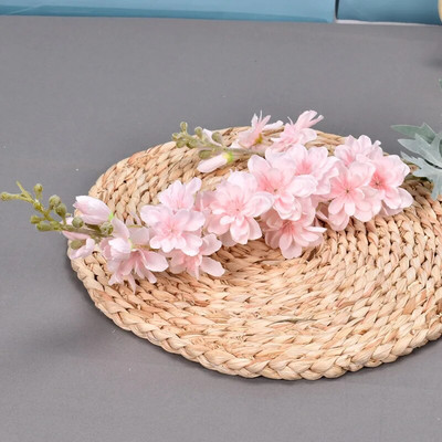 2 Forks Delphinium Flower Vestuvių Viešbučių dekoravimas Dirbtinė gėlė Namų puošmena Vestuvių Puokštės Rožės Sienelės Netikros gėlės