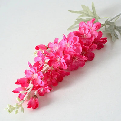 2 Forks Delphinium Flower Vestuvių Viešbučių dekoravimas Dirbtinė gėlė Namų puošmena Vestuvių Puokštės Rožės Sienelės Netikros gėlės