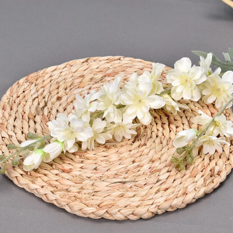 2 Forks Delphinium Flower Vestuvių Viešbučių dekoravimas Dirbtinė gėlė Namų puošmena Vestuvių Puokštės Rožės Sienelės Netikros gėlės