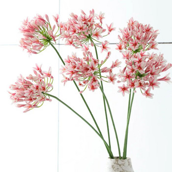 Πολυτελές αφρικανικό κλαδί λουλούδι agapanthus fleurs artificielles για διακόσμηση γάμου σπιτιού ψεύτικα λουλούδια στεφάνι