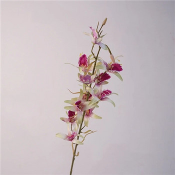 81cm Dendrobium Orchid Flower Κλαδί γάμου Τραπέζι Διακόσμηση σπιτιού Υλικά Floral Arrangement Βάζο Στολίδια Εκδηλώσεις για πάρτι στηρίγματα