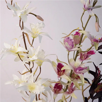 81cm Dendrobium Orchid Flower Κλαδί γάμου Τραπέζι Διακόσμηση σπιτιού Υλικά Floral Arrangement Βάζο Στολίδια Εκδηλώσεις για πάρτι στηρίγματα
