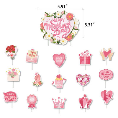 1 készlet Új Boldog Anyák Napja Dekoráció Banner Szív Forma Szeretlek Anya Fólia Gömbök Anya Születésnapi Party dekoráció Mama Fesztivál Ajándék