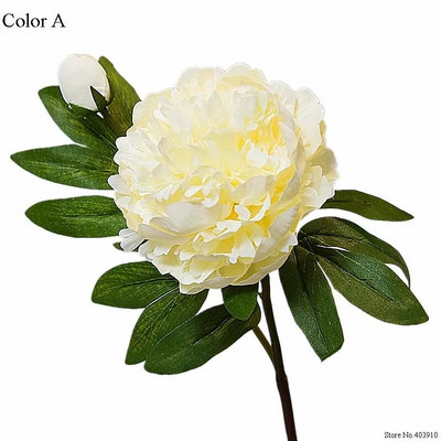 Luxus Versailles Palace Bazsarózsa Művirág ág levelekkel Selyem pünkösdi rózsa flores mesterséges otthoni esküvői dekoráció