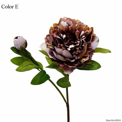 Luxus Versailles Palace Bazsarózsa Művirág ág levelekkel Selyem pünkösdi rózsa flores mesterséges otthoni esküvői dekoráció