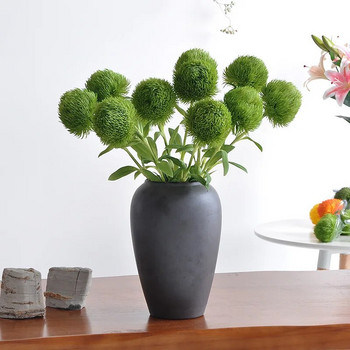 1 τεμ. Σιλικόνη Dianthus Green Trick Τεχνητό λουλούδι Fake φυτό αληθινής αφής για διακόσμηση γάμου σπιτιού αποκριάτικα Χριστούγεννα