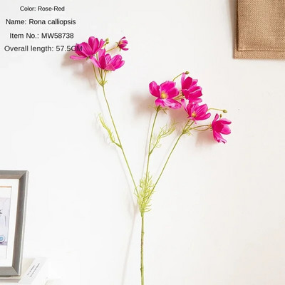Mesterséges Kozmosz Gesang Flowers Branch Művirág Lakásdekoráció Esküvői Virág Fal Hamis virág csokor dekoráció