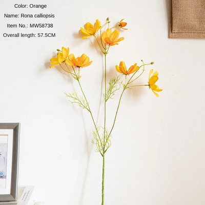 Mesterséges Kozmosz Gesang Flowers Branch Művirág Lakásdekoráció Esküvői Virág Fal Hamis virág csokor dekoráció