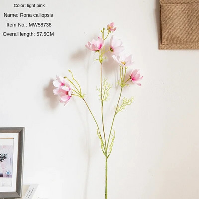 Mesterséges Kozmosz Gesang Flowers Branch Művirág Lakásdekoráció Esküvői Virág Fal Hamis virág csokor dekoráció