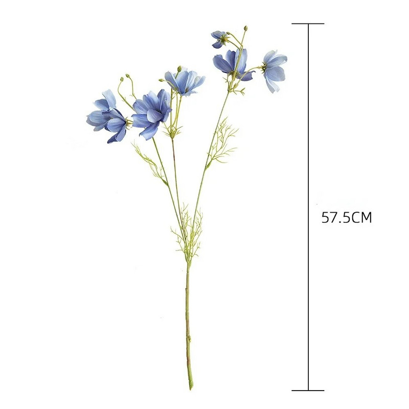 Mesterséges Kozmosz Gesang Flowers Branch Művirág Lakásdekoráció Esküvői Virág Fal Hamis virág csokor dekoráció