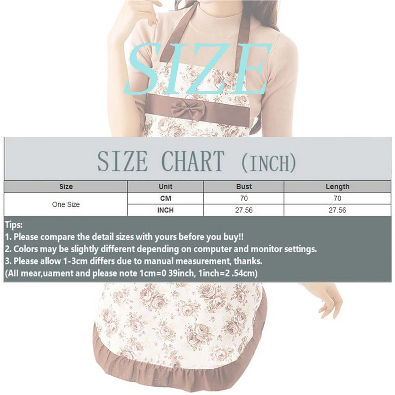 Női konyhai virágos kötény zsebekkel és állítható derékövvel Vízálló női vállpántos kötény főzési kiegészítők