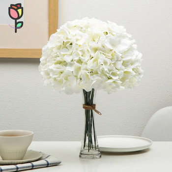 Μπουκέτο με τεχνητά λουλούδια ορτανσίας Τραπεζάκι σπιτιού Κεντρικά στολίδια γάμου Ψεύτικα λουλούδια Ορτανσίες Προμήθειες για πάρτι για το σαλόνι