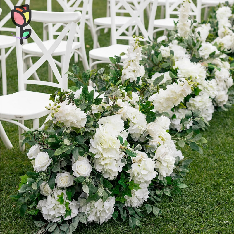 Dirbtinių hortenzijų gėlių puokštė namų stalo centre Vestuvių puošmena Netikros gėlės hortenzijos Svetainės vakarėlio reikmenys