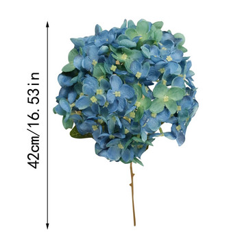 1 τμχ Σκούρο μπλε Ορτανσίες Προσομοίωση Λουλούδια Μπουκέτο Πικραλίδα με αγκάθια Μπάλα Αρχική Φωτογραφία Γάμου Διακοσμητικό Λουλούδι 2024