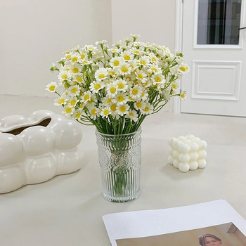 6 τεμ/ματσάκι τεχνητά λουλούδια μαργαρίτας μετάξι ψεύτικα λουλούδια χαμομηλιού Stamen Μικρή μαργαρίτα για διακόσμηση τραπεζιού σπιτιού γάμου