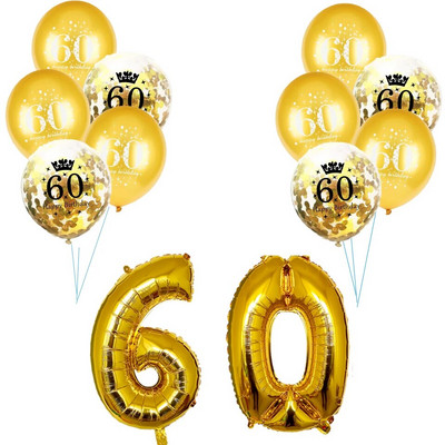 1 készlet arany fekete 18 30 40 50 60 papír transzparens születésnapi parti dekoráció felnőtt esküvői dekoráció füzér kellékek