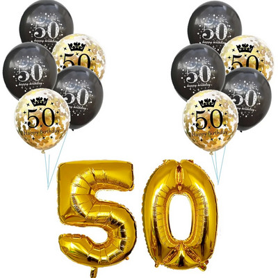 1 készlet arany fekete 18 30 40 50 60 papír transzparens születésnapi parti dekoráció felnőtt esküvői dekoráció füzér kellékek