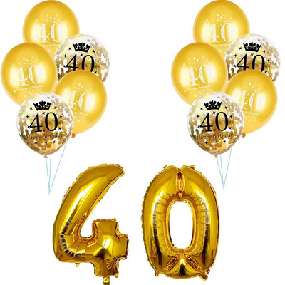 1 készlet arany fekete 18 30 40 50 60 papír transzparens születésnapi parti dekoráció felnőtt esküvői dekoráció füzér kellékek