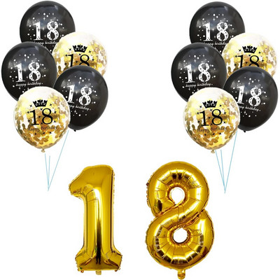 1 készlet arany fekete 18 30 40 50 60 papír transzparens születésnapi parti dekoráció felnőtt esküvői dekoráció füzér kellékek