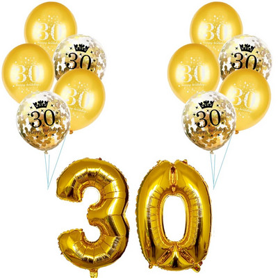 1 készlet arany fekete 18 30 40 50 60 papír transzparens születésnapi parti dekoráció felnőtt esküvői dekoráció füzér kellékek