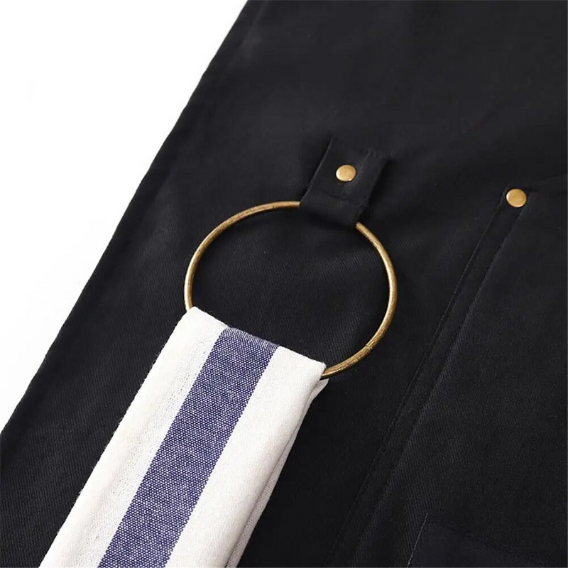 Farmer barbecue kötény, állítható kereszt hátpántok, többfunkciós nagy zsebes munkaruha szakács tetováló művészeknek férfi női