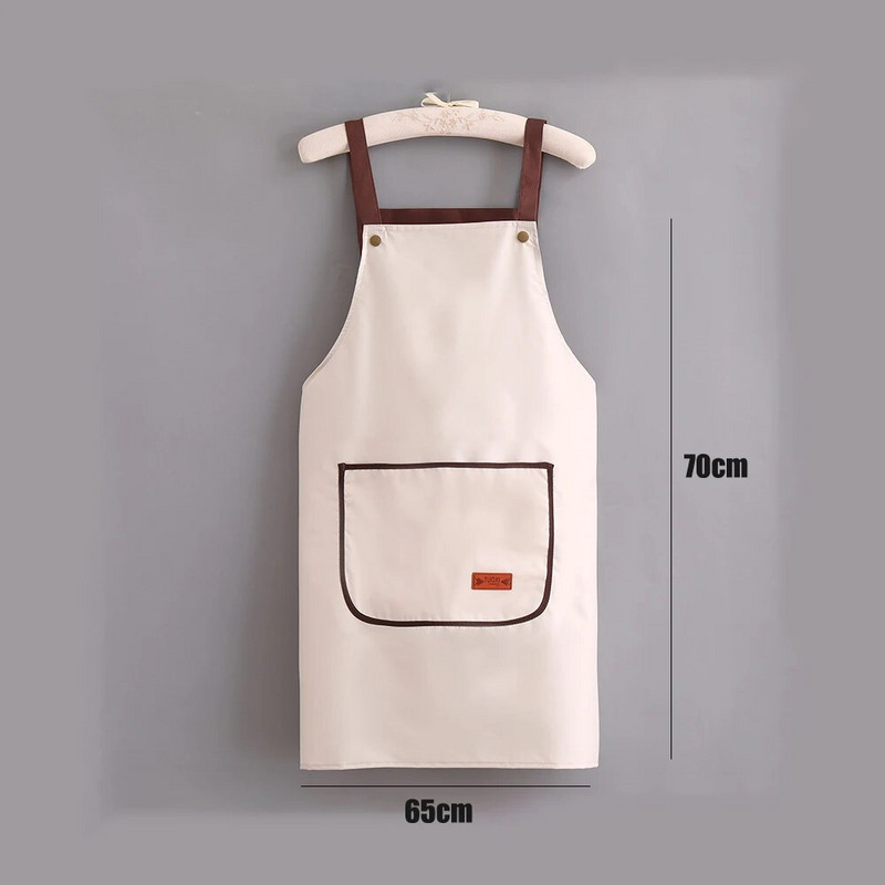 Jedna boja, moderan, minimalistički, viseći oko vrata, vodootporan, otporan na ulje, otporan na mrlje, kafić, čajan, radna pregača, kućanstvo