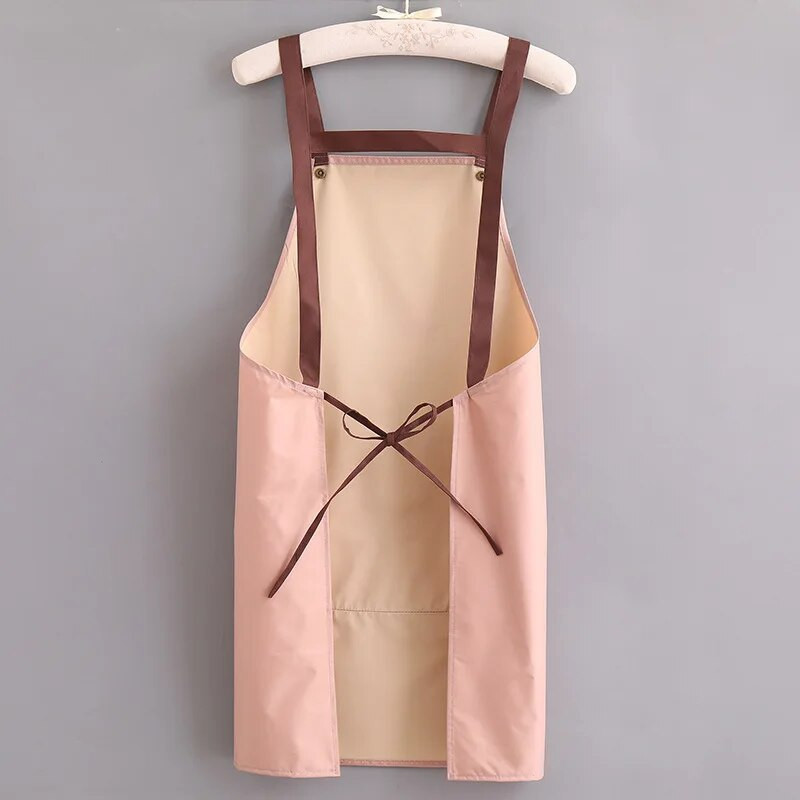 Jedna boja, moderan, minimalistički, viseći oko vrata, vodootporan, otporan na ulje, otporan na mrlje, kafić, čajan, radna pregača, kućanstvo