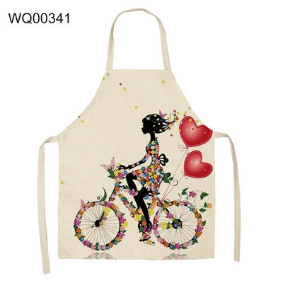 Ženska leptir pamučna lanena naramenica s uzorkom za lako čišćenje oko struka Kućanski kuhinjski alat protiv mrlja