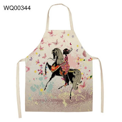 Ženska leptir pamučna lanena naramenica s uzorkom za lako čišćenje oko struka Kućanski kuhinjski alat protiv mrlja