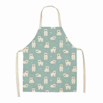 Ženska leptir pamučna lanena naramenica s uzorkom za lako čišćenje oko struka Kućanski kuhinjski alat protiv mrlja