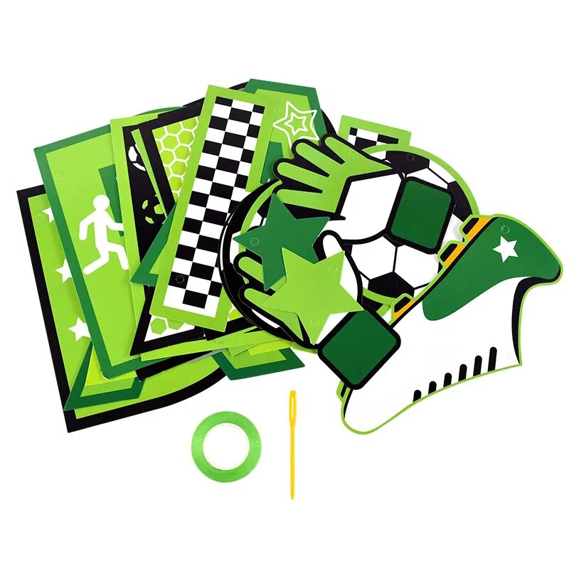 Jalgpall Palju õnne sünnipäevaks Paberbänner Vanikud Koolis Sport Jalgpall Teema Lapsed Poiste sünnipäevapidu Lipp Beebi dušitarbed