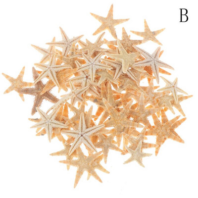 Tengeri kagyló mérete: 0,5-3cm 100db Mini Starfish Craft Dekoráció Természetes tengeri csillagok