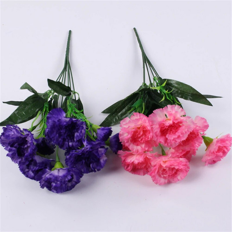 10 cap de garoafa Buchet de flori artificiale matase plastic flori false simulare plante decor pentru nunta gradina fereastra masa