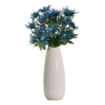1 τεμ. Τεχνητό γαϊδουράγκαθο Eryngium Bunch Simulation Flowers Plants 3-Fork Wedding Party DIY Craft Bouquet Centralpieces Light Blue