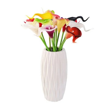 5/10Pcs Real Touch Calla Lily Τεχνητά λουλούδια Λευκή ανθοδέσμη γάμου Νυφικό ντους πάρτι Σπίτι Λουλούδι Διακόσμηση Ψεύτικο λουλούδι