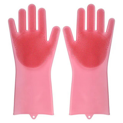 Rukavice za pranje posuđa Čarobne silikonske gumene rukavice za pranje posuđa za kućanstvo Spužva za ribanje Kuhinjski alati za čišćenje