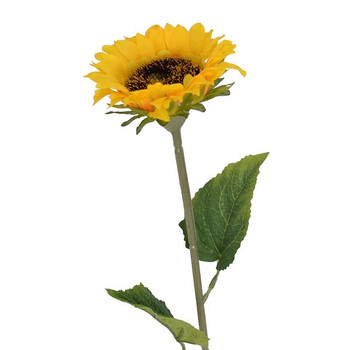 46 см изкуствено слънчогледово цвете Фалшив копринен жълт слънчоглед Декорация за дома