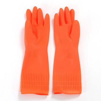 1 par izdržljivih gumenih rukavica kuhinjskih rukavica za pranje posuđa dugih debelih zaštitnih rukavica za čišćenje za žene koje peru posuđe