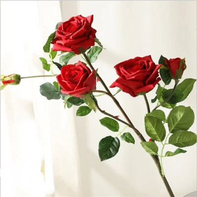 Hidratant 5-furculițe Trandafir Camelia Artificială Acasă Living Hotel Decorare cu flori false