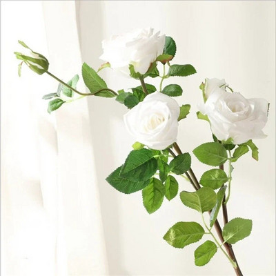 Hidratant 5-furculițe Trandafir Camelia Artificială Acasă Living Hotel Decorare cu flori false