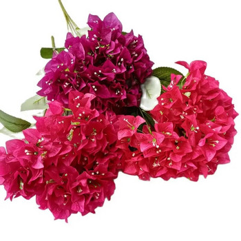 Ένα μεταξωτό λουλούδι μπουκαμβίλιων Glabra Τεχνητό στέλεχος δέντρου Bougainvillea Spectabilis για γάμο Ανθοσύνθεση 6 Χρώμα