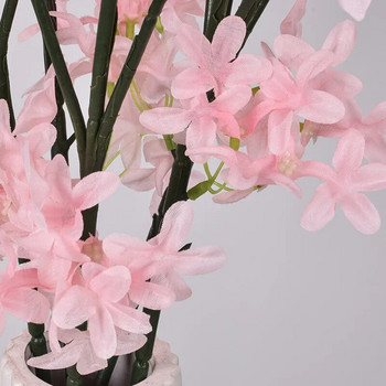 Τεχνητό λουλούδι λιλά 100 εκ. Μήκος στέλεχος Μεταξωτό Λιλά Λουλούδι άνθη κερασιάς για διακόσμηση γαμήλιου πάρτι ξενοδοχείου στο σπίτι γραφείου