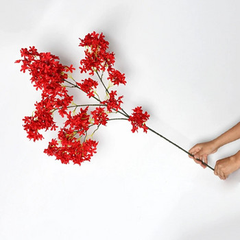 Изкуствено люляково цвете 100 см дълго стъбло Копринено люляково цвете Черешов цвят за домашен офис Хотел Декор на сватбено тържество