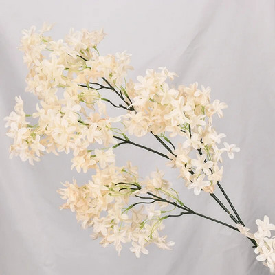 Dirbtinė alyvinė gėlė 100 cm ilgio stiebo šilkinė alyvinė gėlė vyšnių žiedas namų biuro viešbučių vestuvių vakarėliui dekoruoti