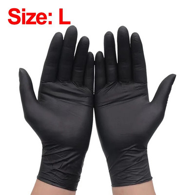 20/4kom nitrilne rukavice za jednokratnu upotrebu Crne kuhinjske rukavice za prehrambenu industriju Vodootporne Laboratorijske rukavice za čišćenje automobila za popravak