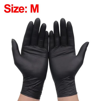 20/4kom nitrilne rukavice za jednokratnu upotrebu Crne kuhinjske rukavice za prehrambenu industriju Vodootporne Laboratorijske rukavice za čišćenje automobila za popravak