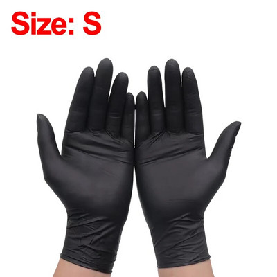 20/4kom nitrilne rukavice za jednokratnu upotrebu Crne kuhinjske rukavice za prehrambenu industriju Vodootporne Laboratorijske rukavice za čišćenje automobila za popravak