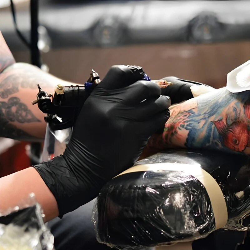 20/4kom nitrilne rukavice za jednokratnu upotrebu Crne kuhinjske rukavice za prehrambenu industriju Vodootporne Laboratorijske rukavice za čišćenje automobila za popravak