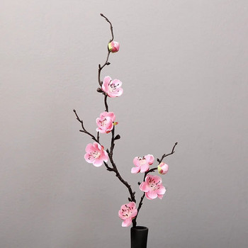 Τεχνητά λουλούδια από δαμάσκηνο Κινέζικο στυλ Κόκκινο άνθος κερασιάς Ψεύτικα λουλούδια Μετάξι ψεύτικα λουλούδια Τεχνητό φυτό Διακόσμηση σπιτιού