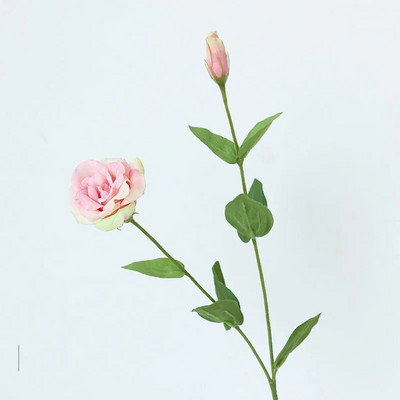 4db Hidratáló 2fejű Eustoma Művirágok Valódi érintés Virágok Dekoráció Otthon Esküvői Csokor Buli Asztal Virágkötészeti